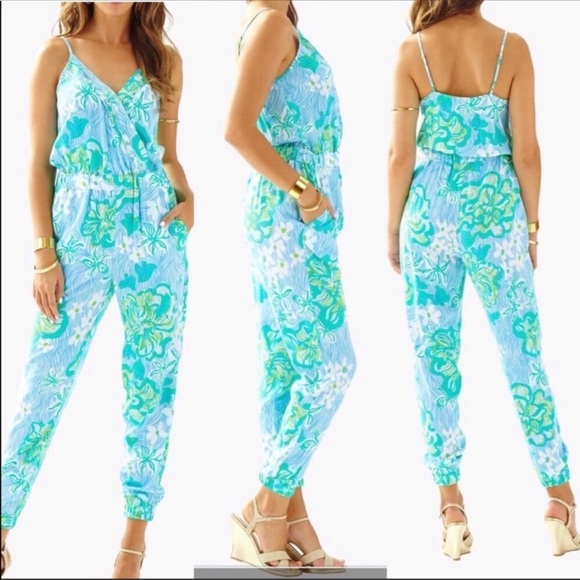 Lilly Pulitzer Pants - Lilly Pulitzer Floral Print Jumpsuit